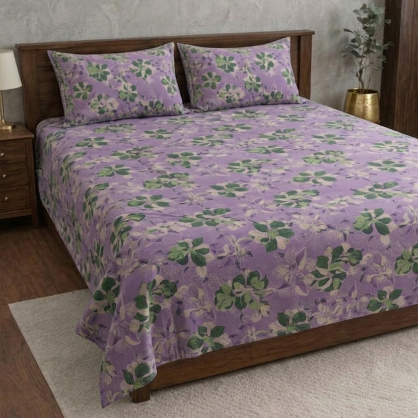 Unique Floral Bedsheet Set