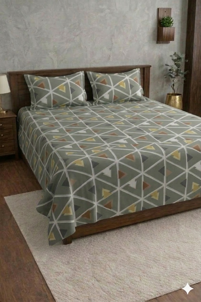 Murphy King Designer Print Bedsheet Set