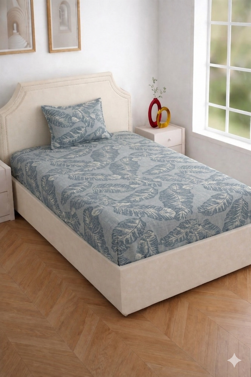Sonet Designer Printed Single Bedsheet Set