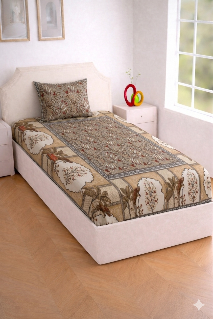 Full Jaal Single Bedsheet Set