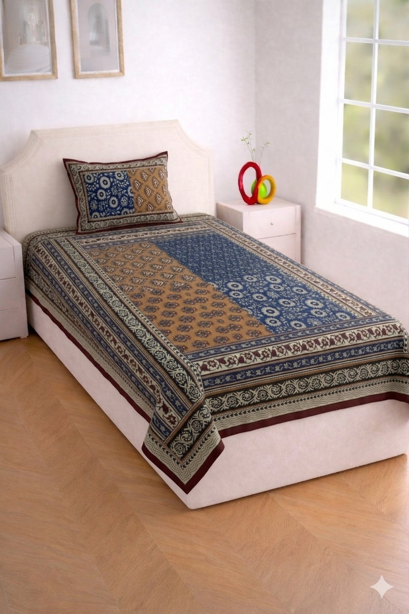 Full Jaal Single Bedsheet Set