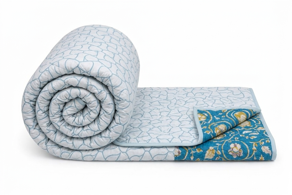 Reversible Double Sided Quilted Bedcover