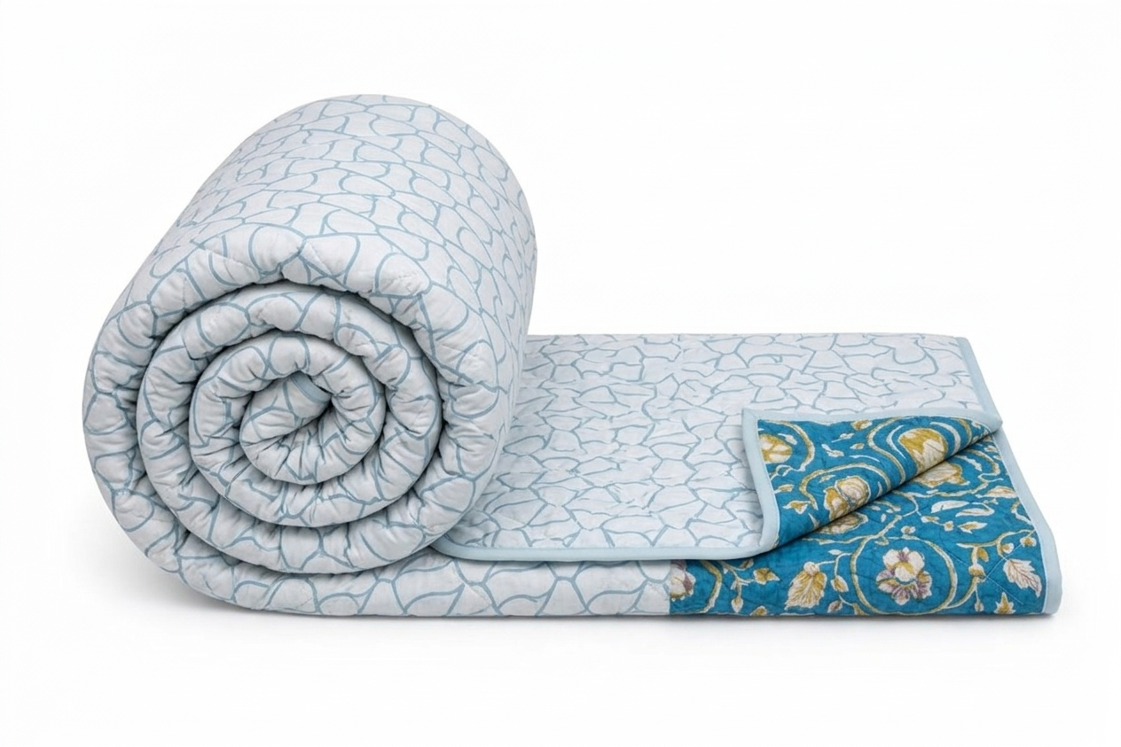 Reversible Double Sided Quilted Bedcover