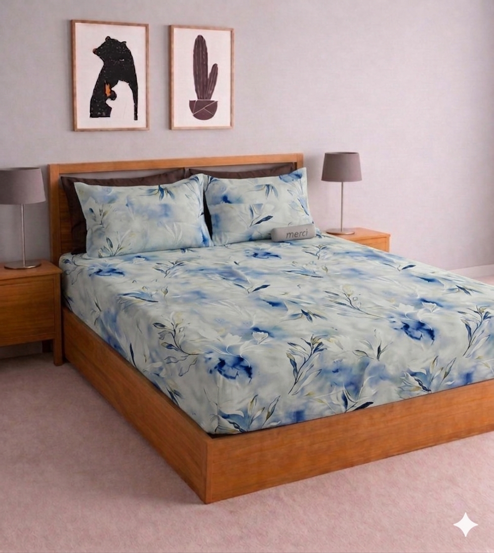 Starfit- Digital Printed Elastic Fitted Bedsheet set