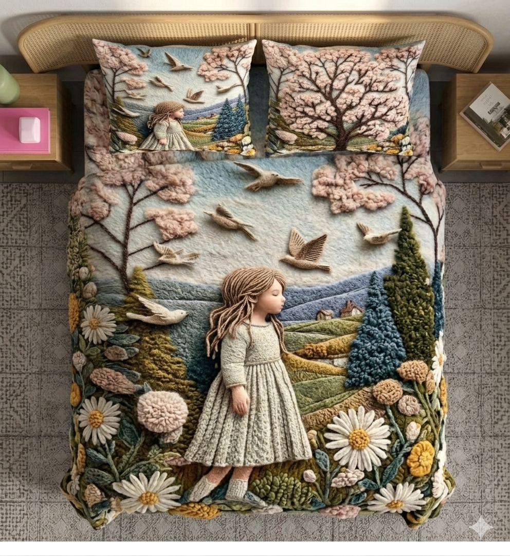 Digital 7D Scenic Bedsheet set