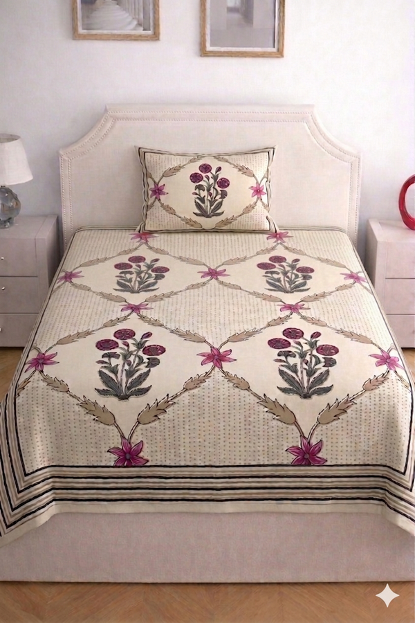 Full Jaal Single Bedsheet Set