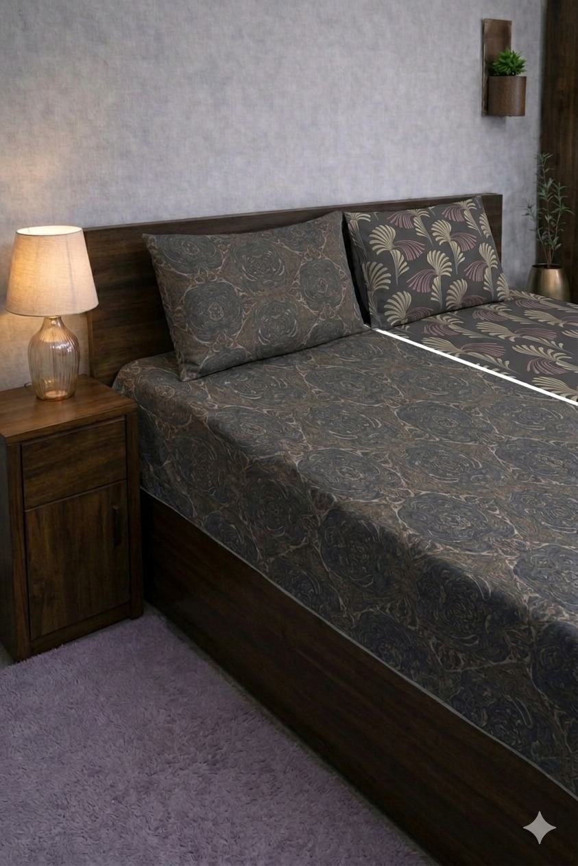 Reversible Double Sided Bedsheet Set