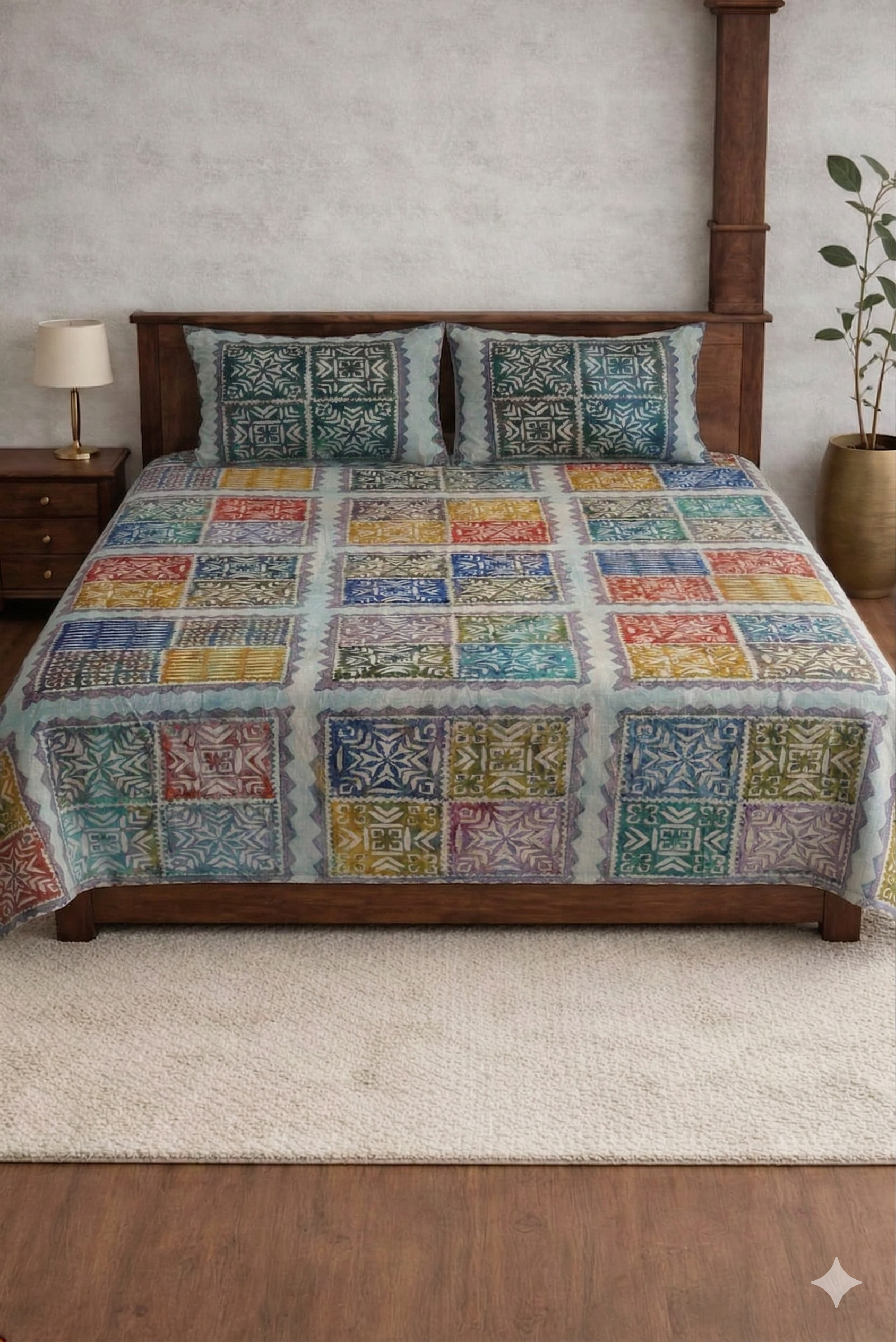 Barmedi Printed Bedsheet set for Traditional look