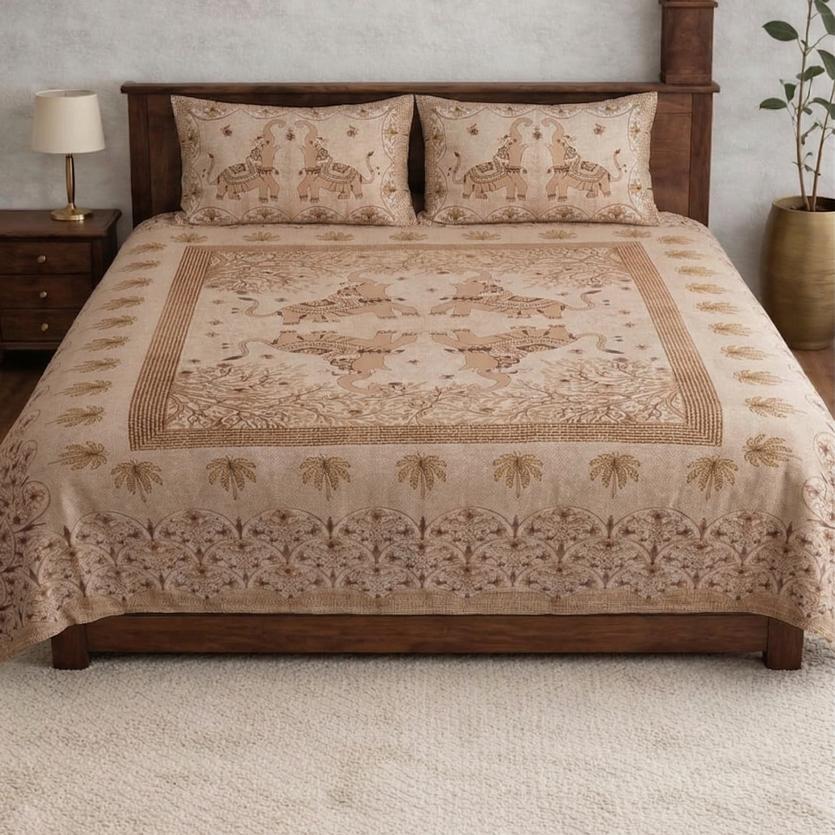 Jhankar Designer printed Bedsheet Set