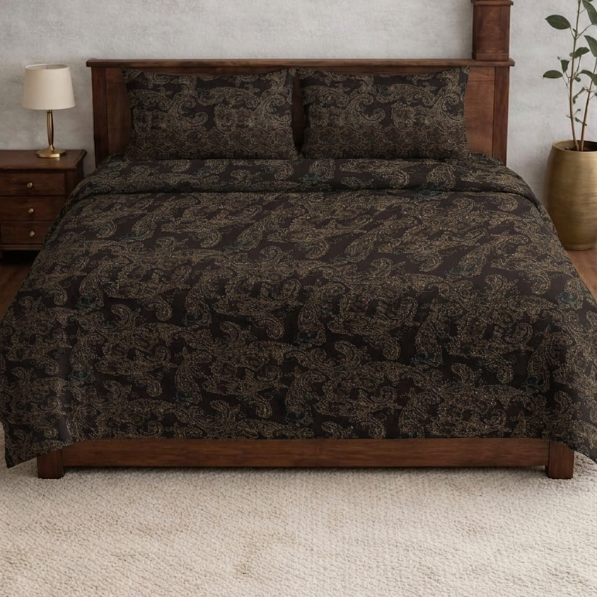 German Meenakari Designed Bedsheet set