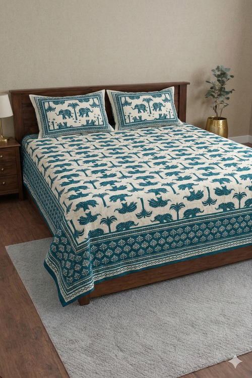 Alexa Designer Soft Printed Double Bedsheet