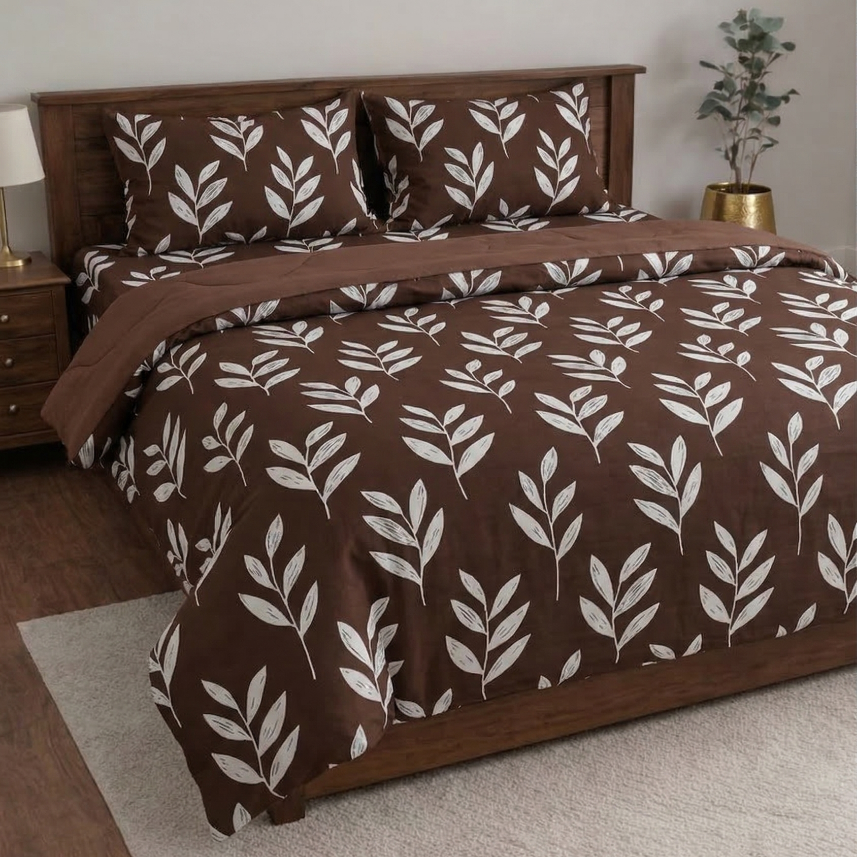 White Pearl Designer Bedsheet Set