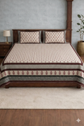 Block jaal Jaipuri Designer Bedsheet