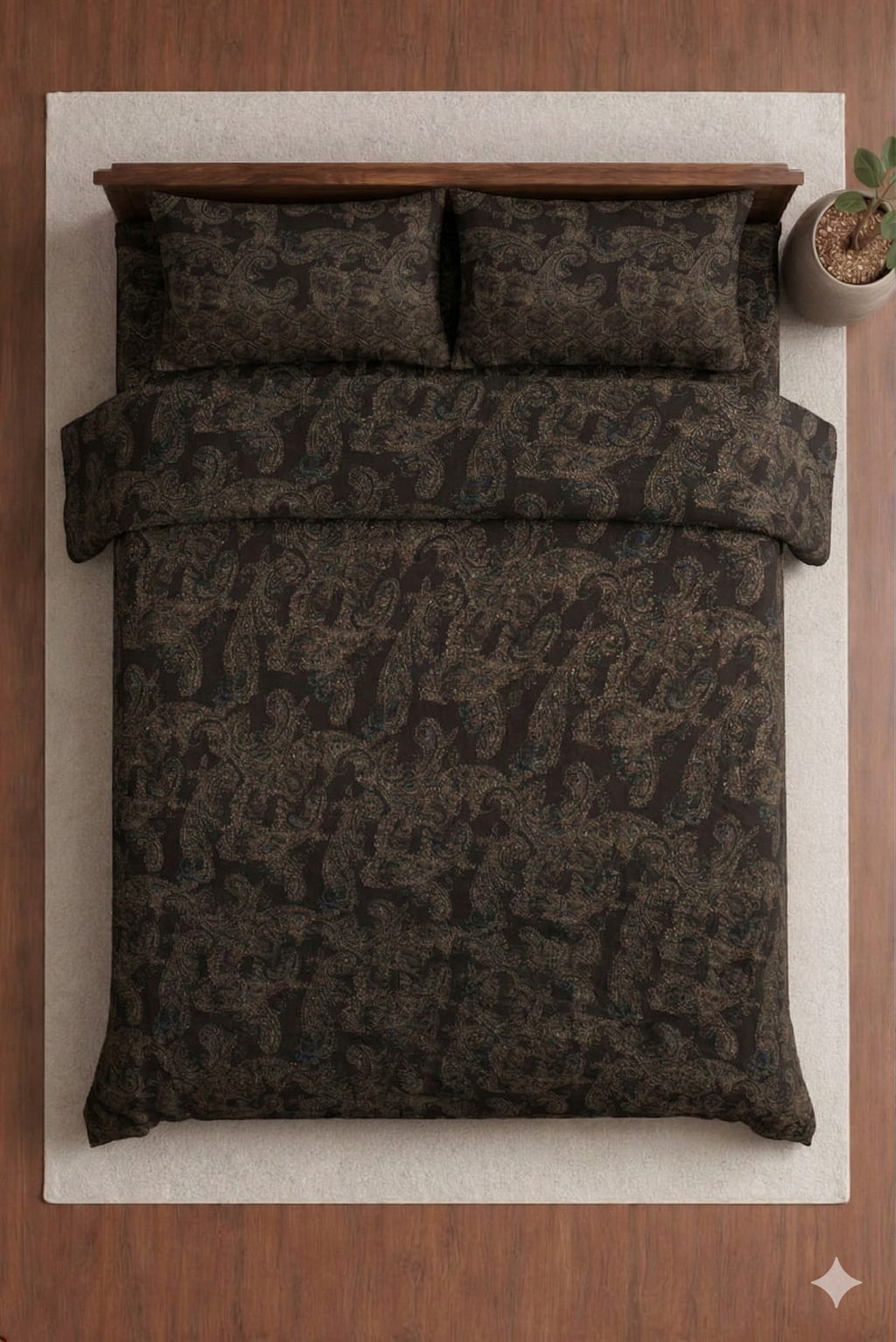 German Meenakari Designed Bedsheet set