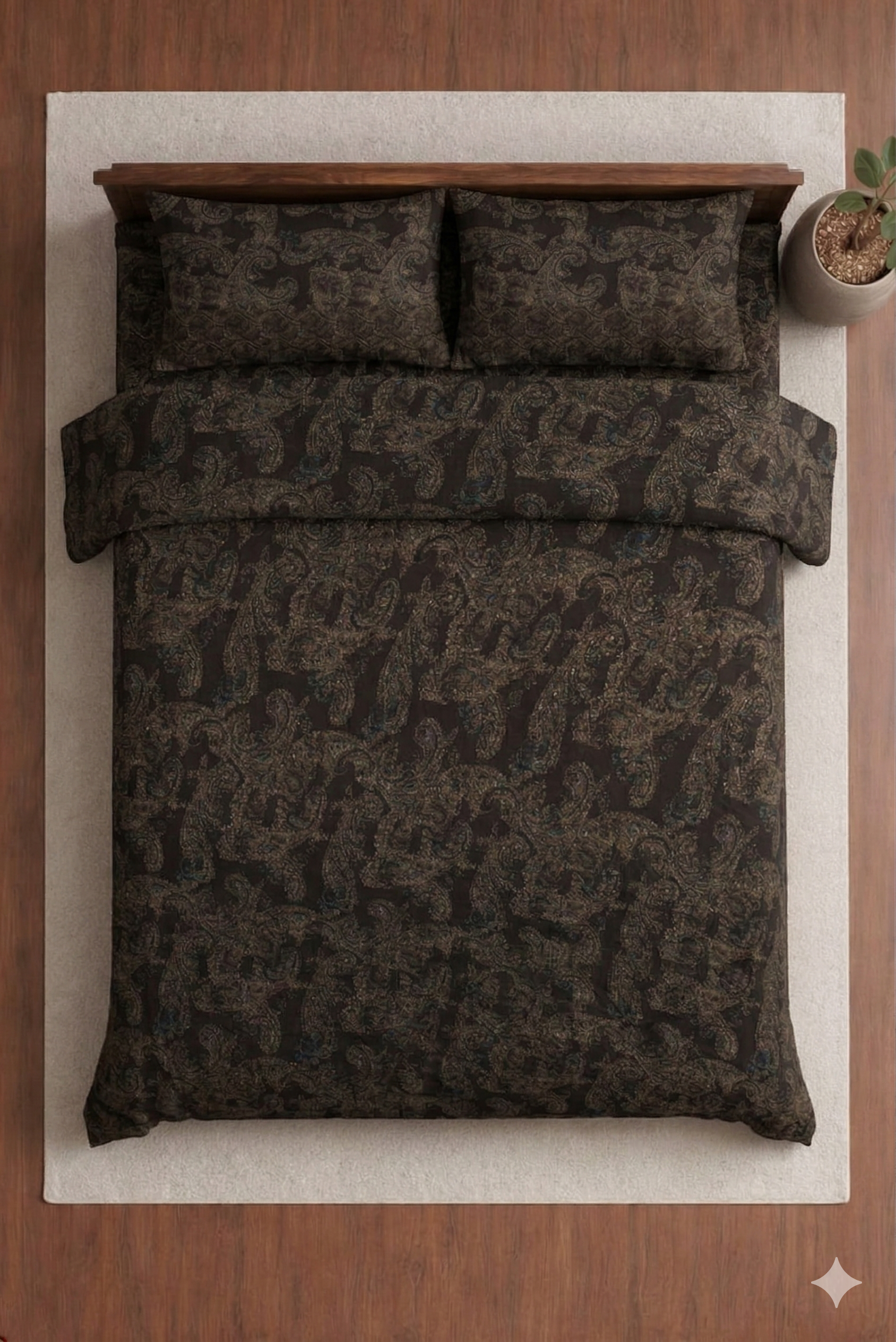 German Meenakari Designed Bedsheet set