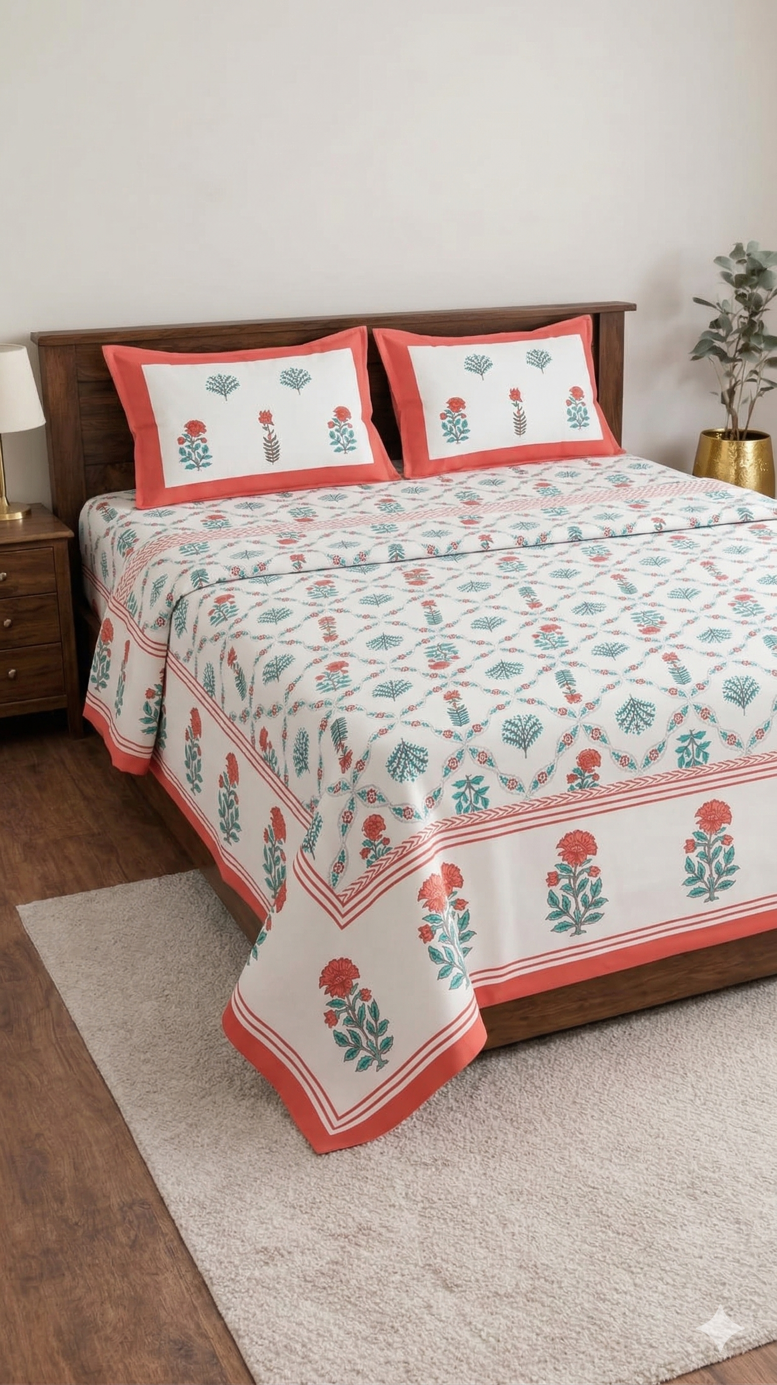 Amruta Designer Soft printed Bedsheet set