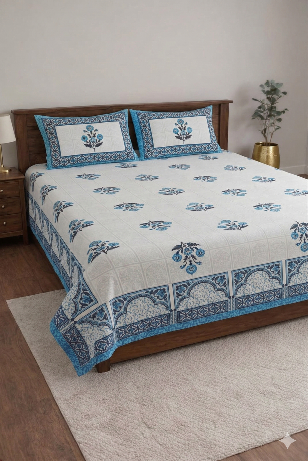 Jhankar-Designer Soft printed Bedsheet