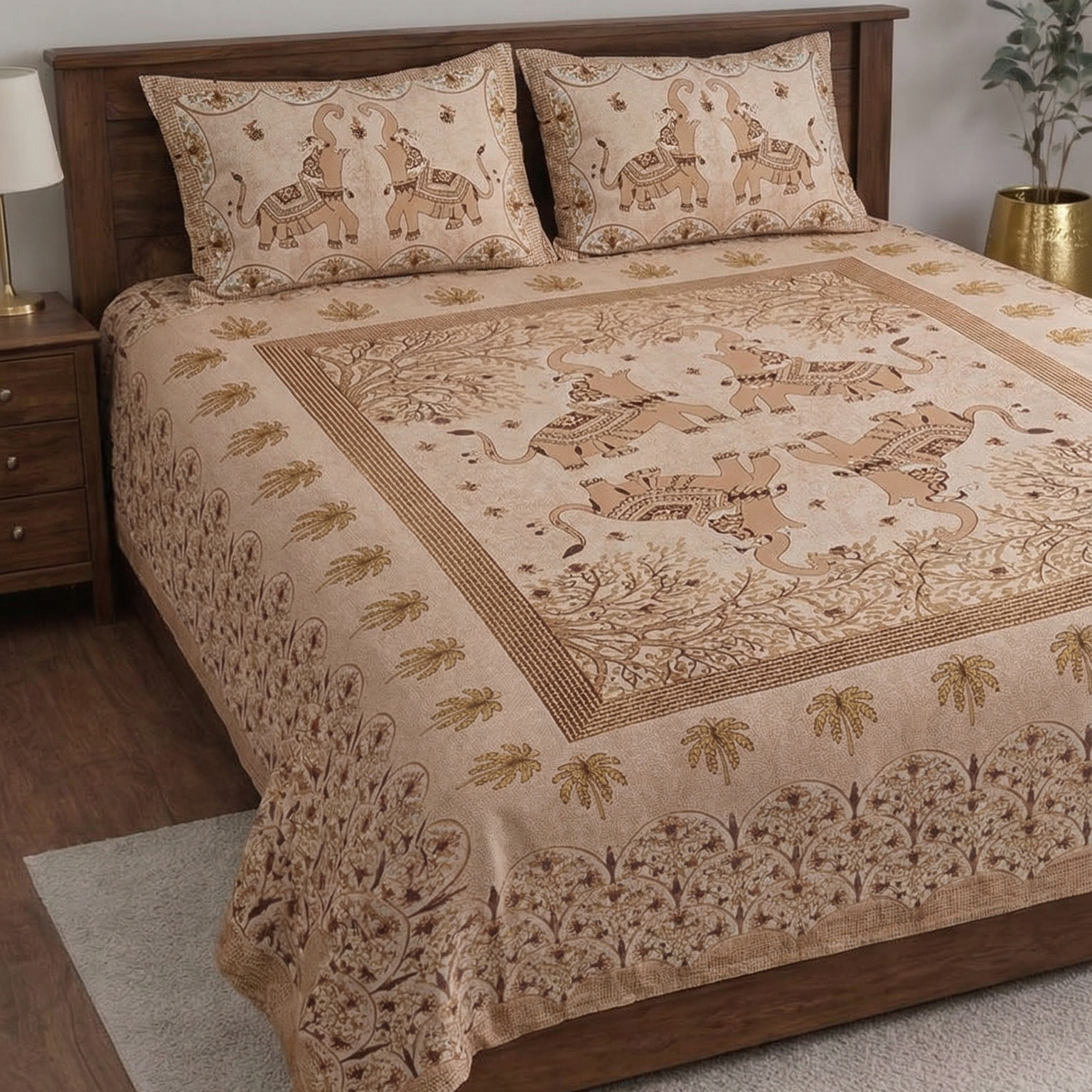 Jhankar Designer printed Bedsheet Set