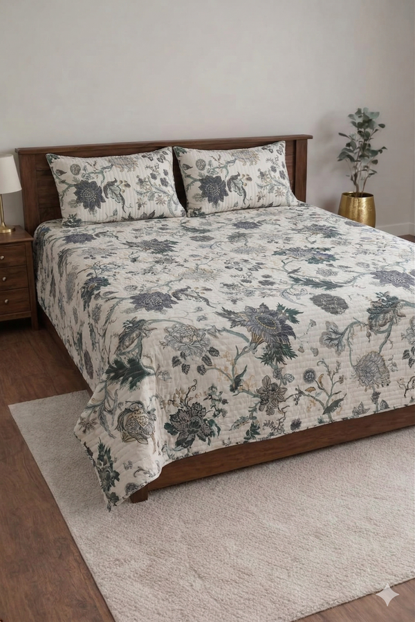 Premium White Cotton King Size Bedding