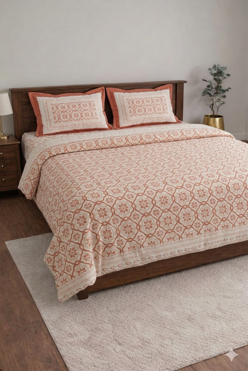 Tulip Rose Designed premium Bedsheet Set
