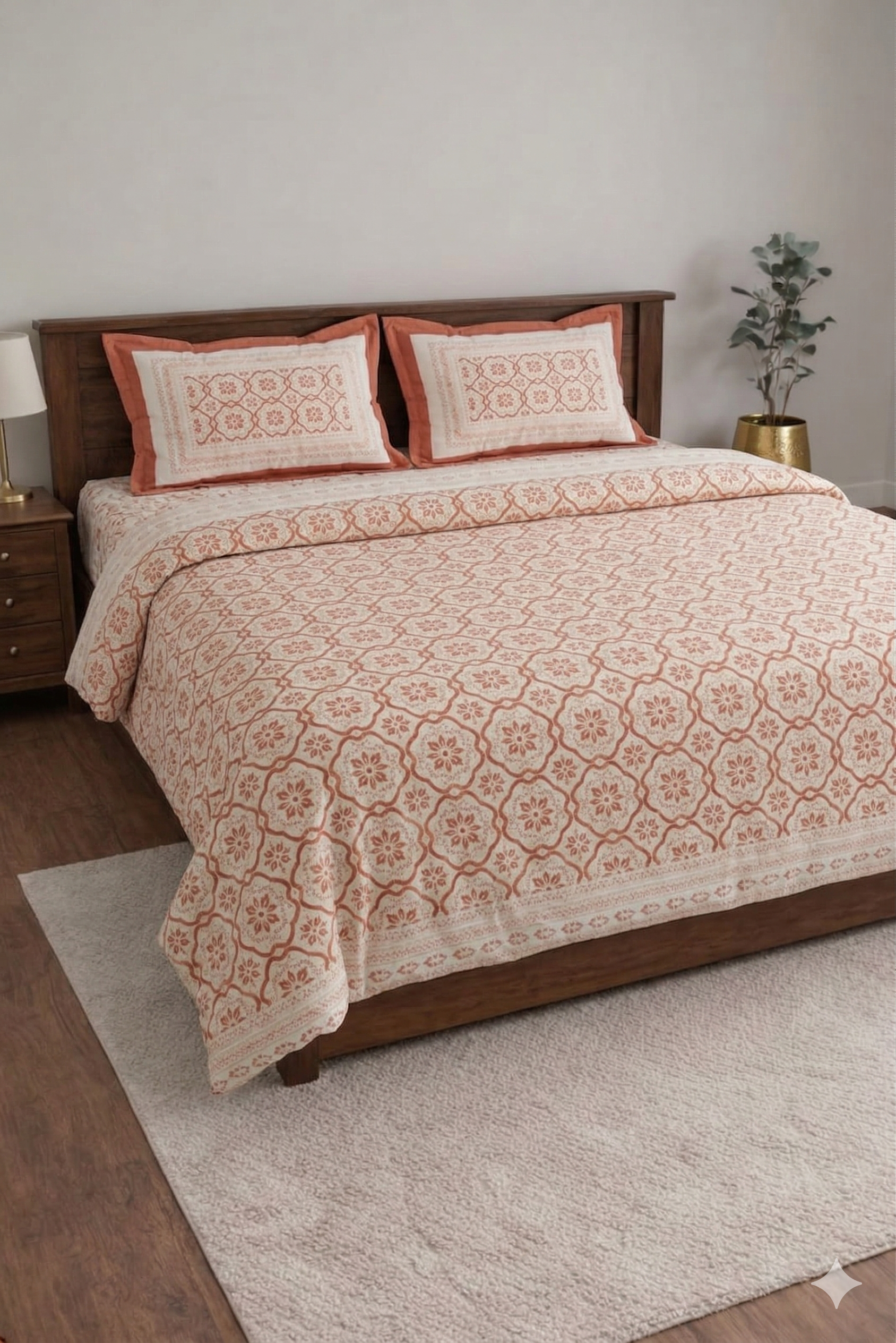 Tulip Rose Designed premium Bedsheet Set