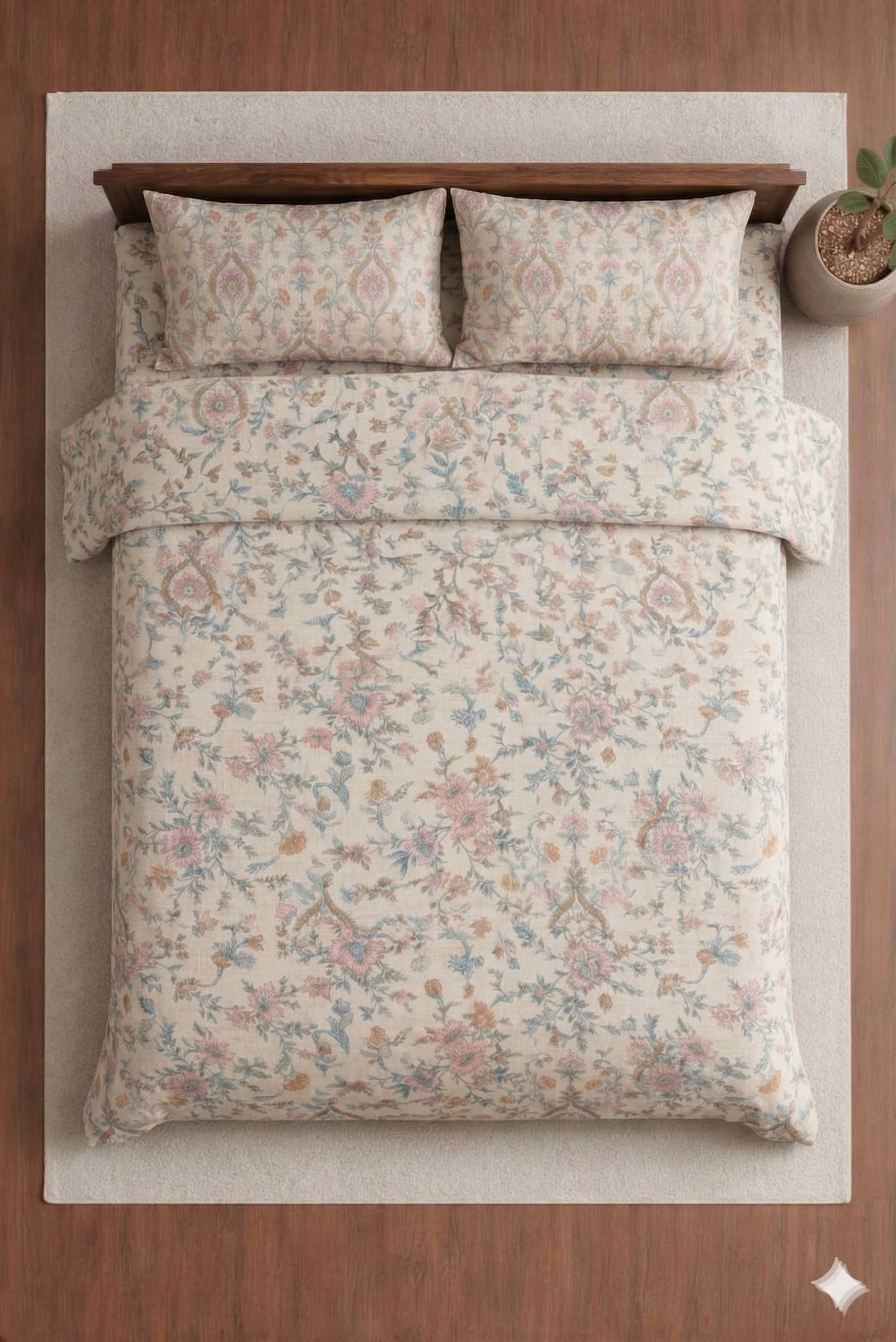 Elegant Designer Diwan Bedsheet Set
