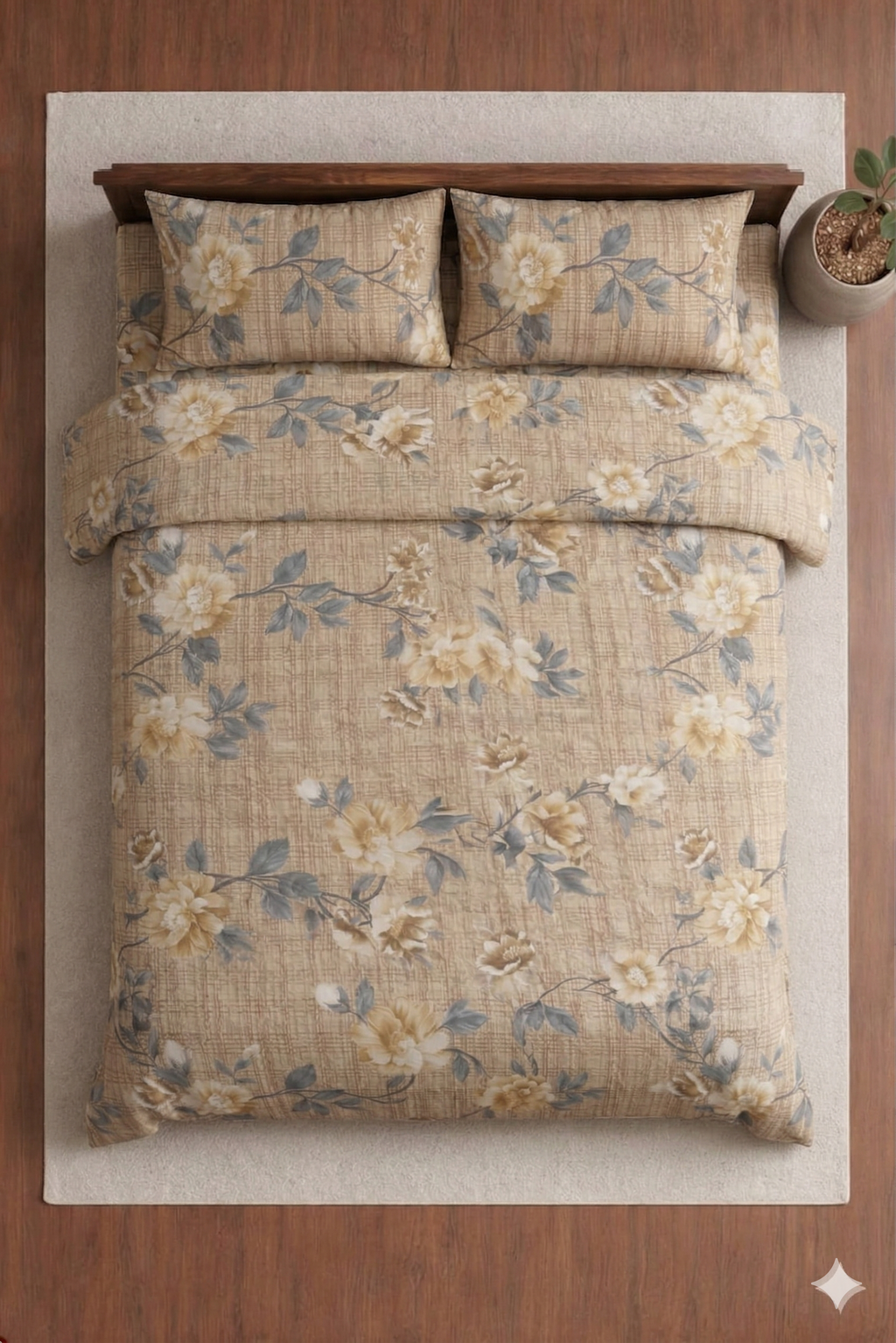 Sonet Floral Printed Bedsheet Set