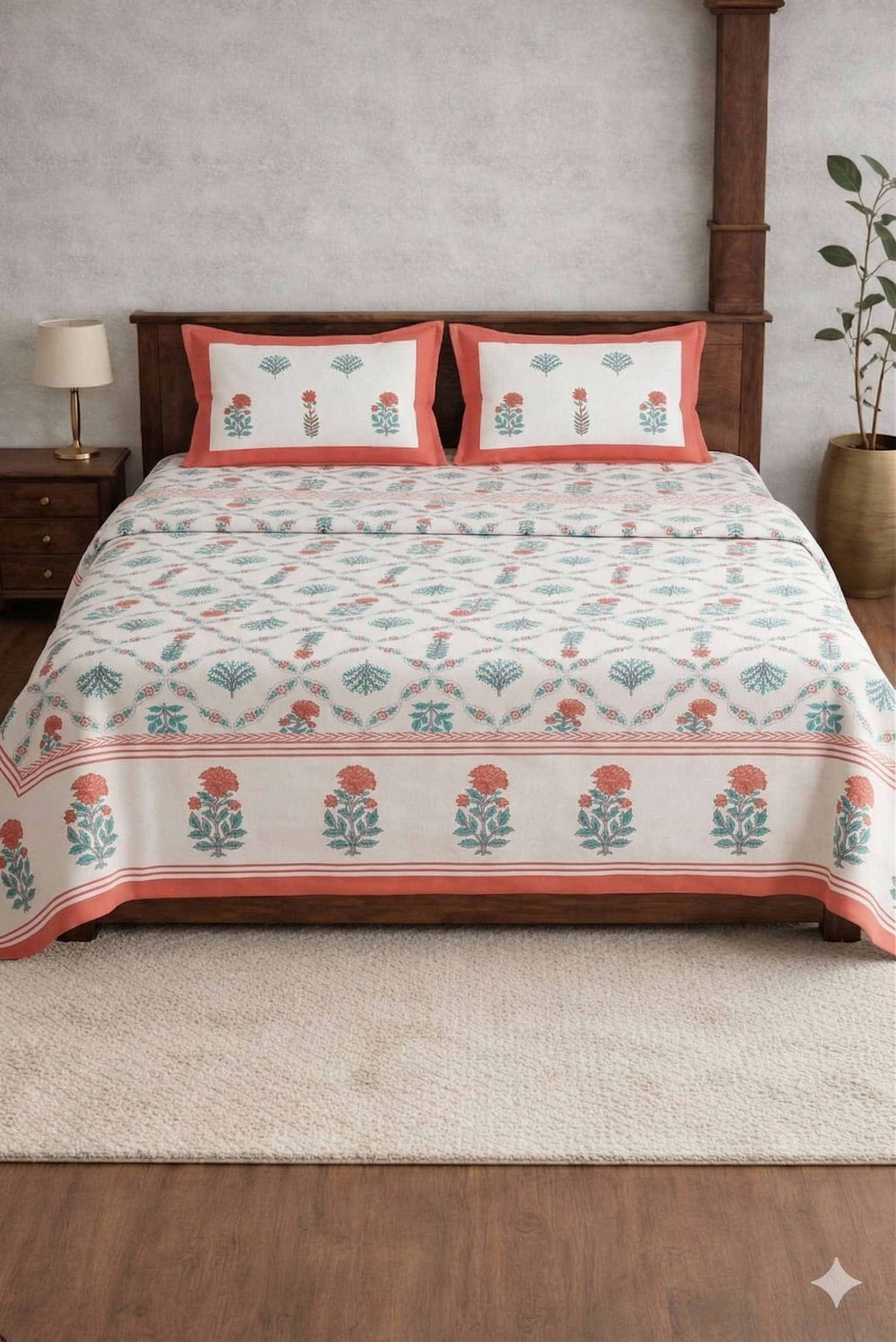 Amruta Designer Soft printed Bedsheet set