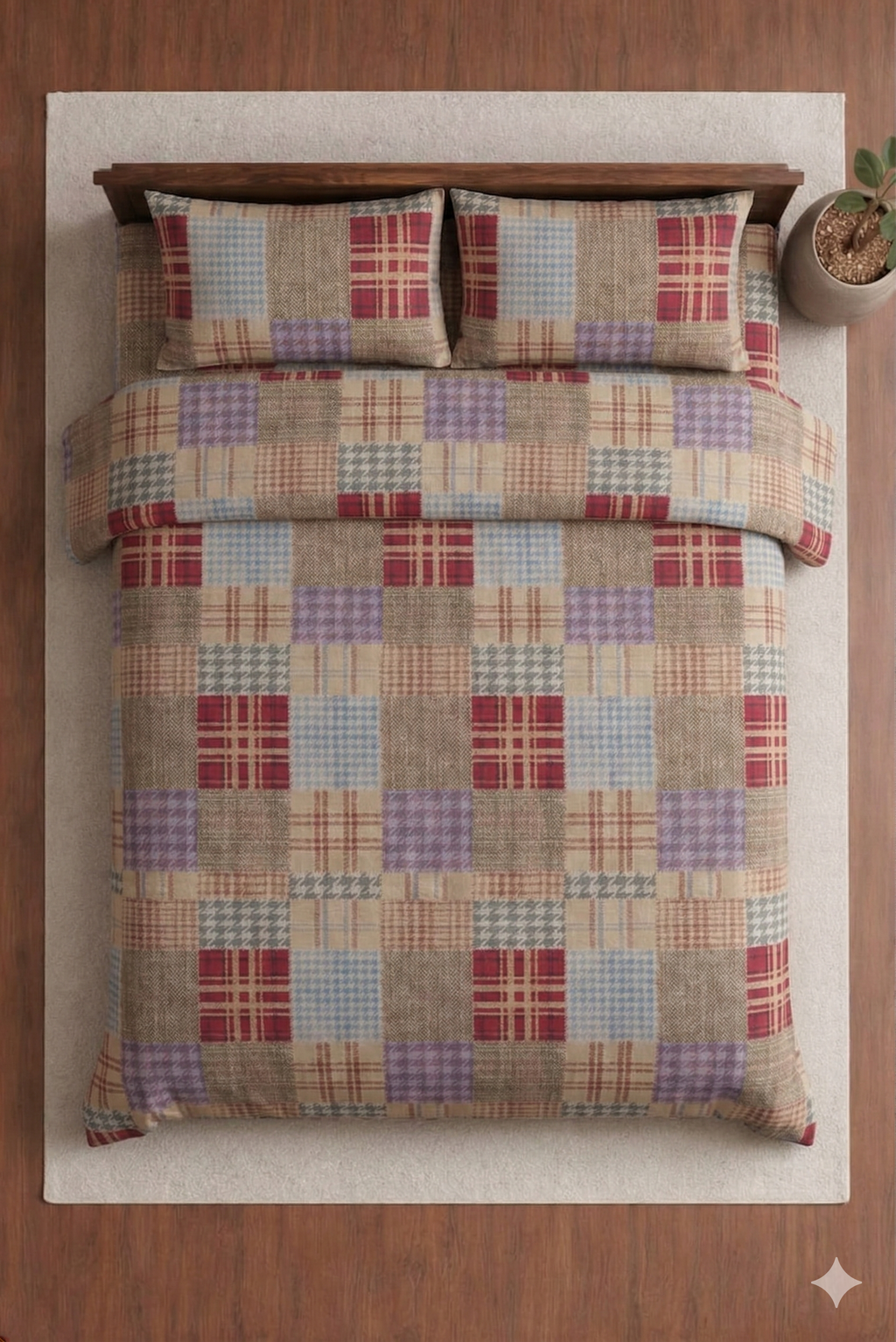 Crown Designer Bedsheet Set for daily Elegant vibes