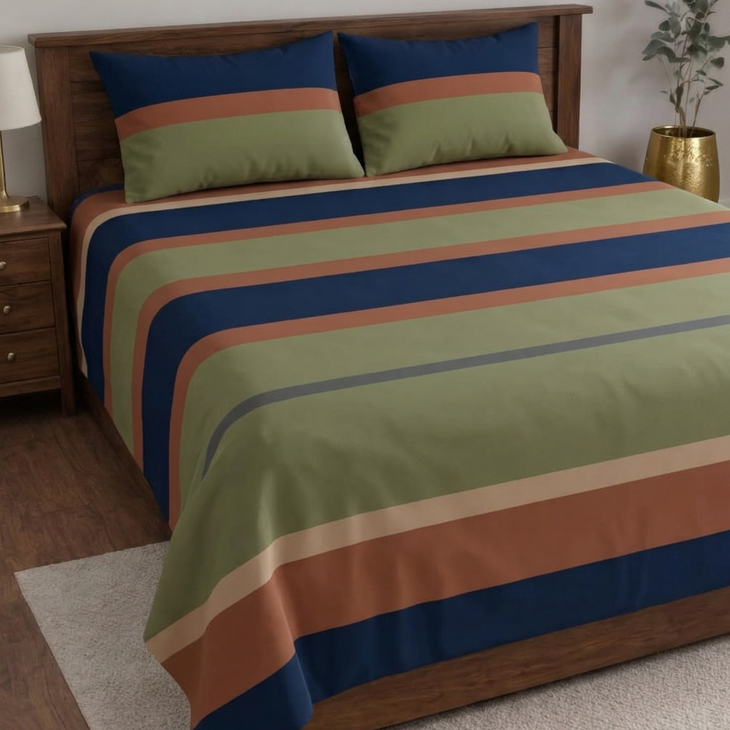 White Pearl Designer Bedsheet Set