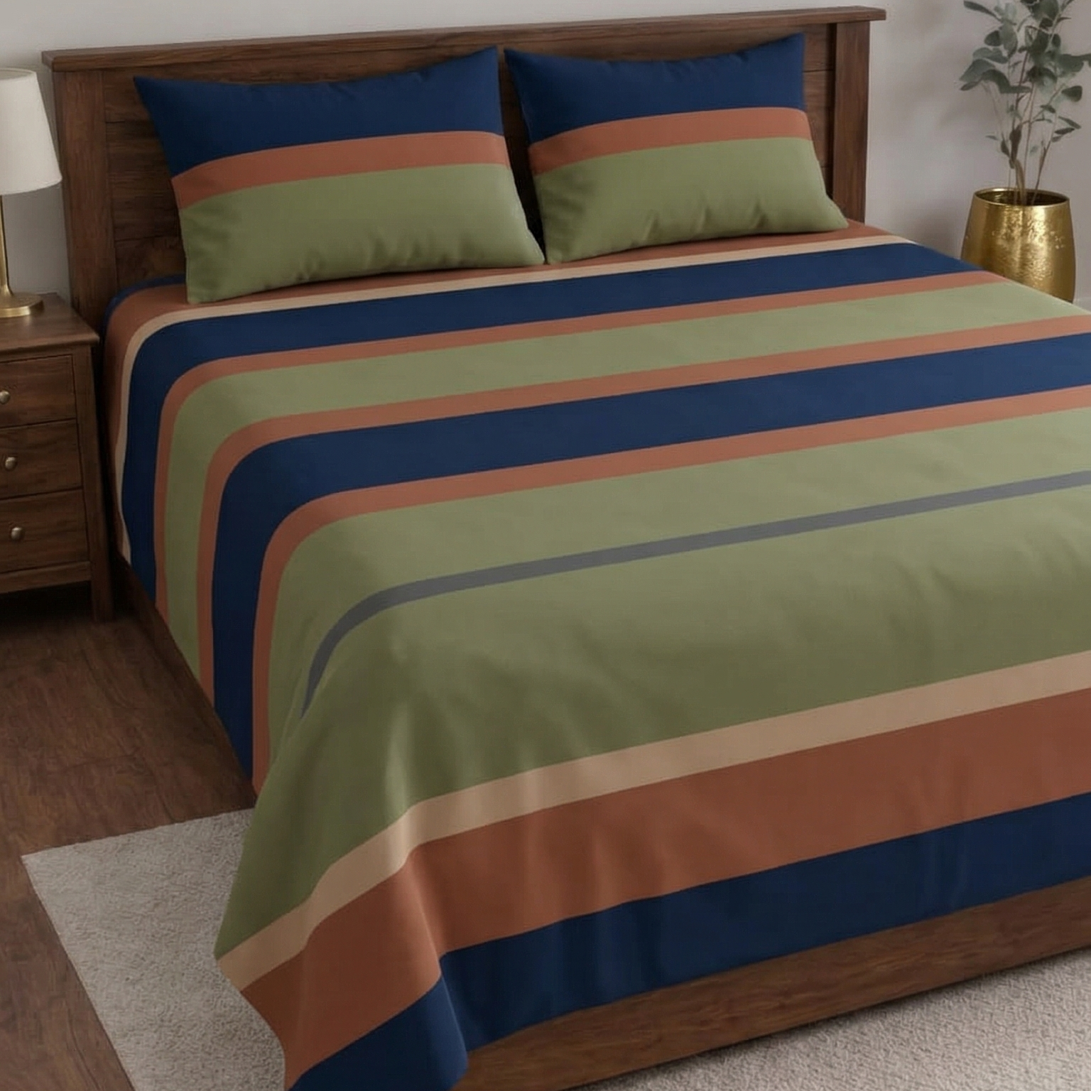 White Pearl Designer Bedsheet Set