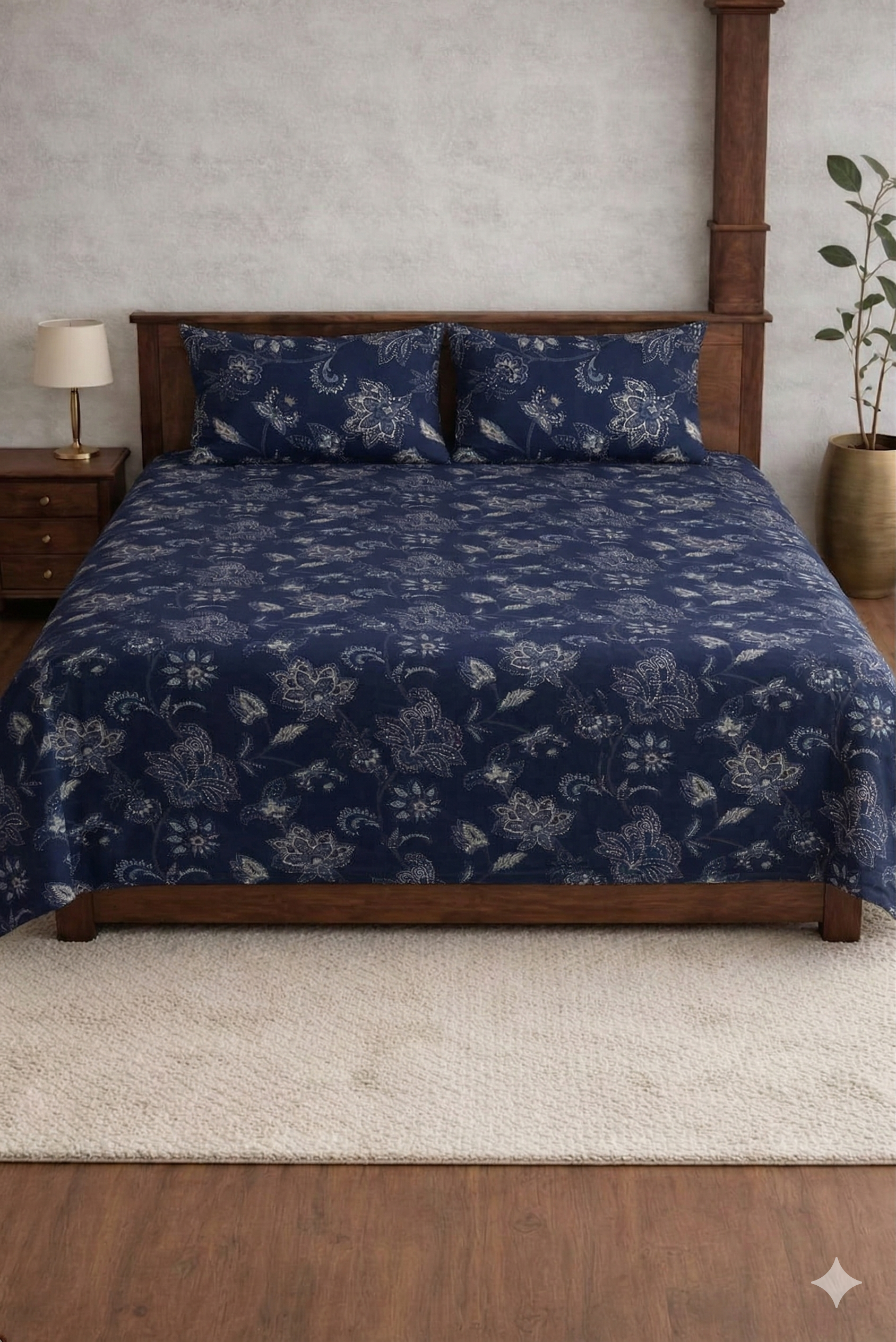 Italian Meenakari Designed Bedsheet set