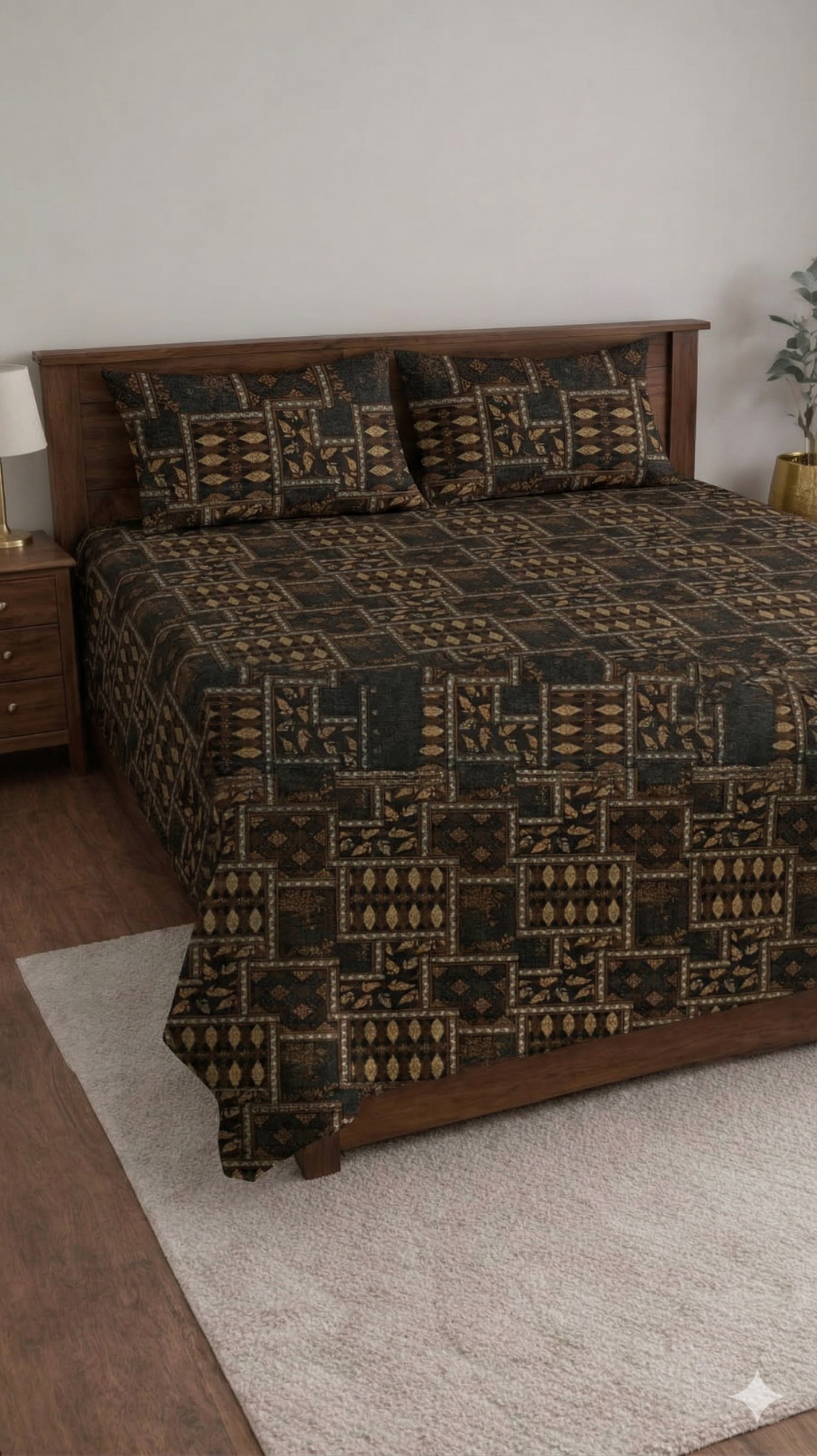 Italian Meenakari Designed Bedsheet set
