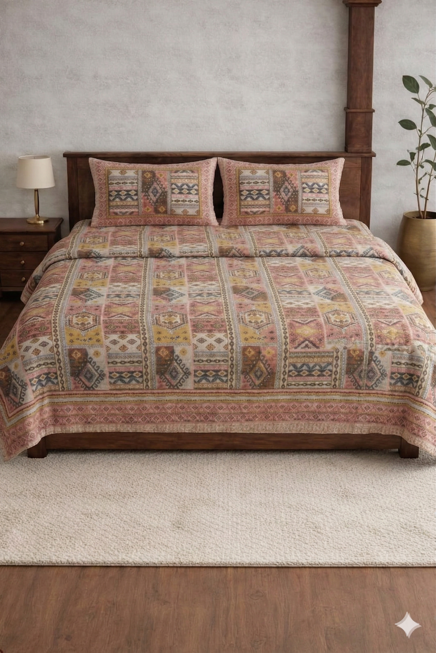 Jhankar-Designer Soft printed Bedsheet