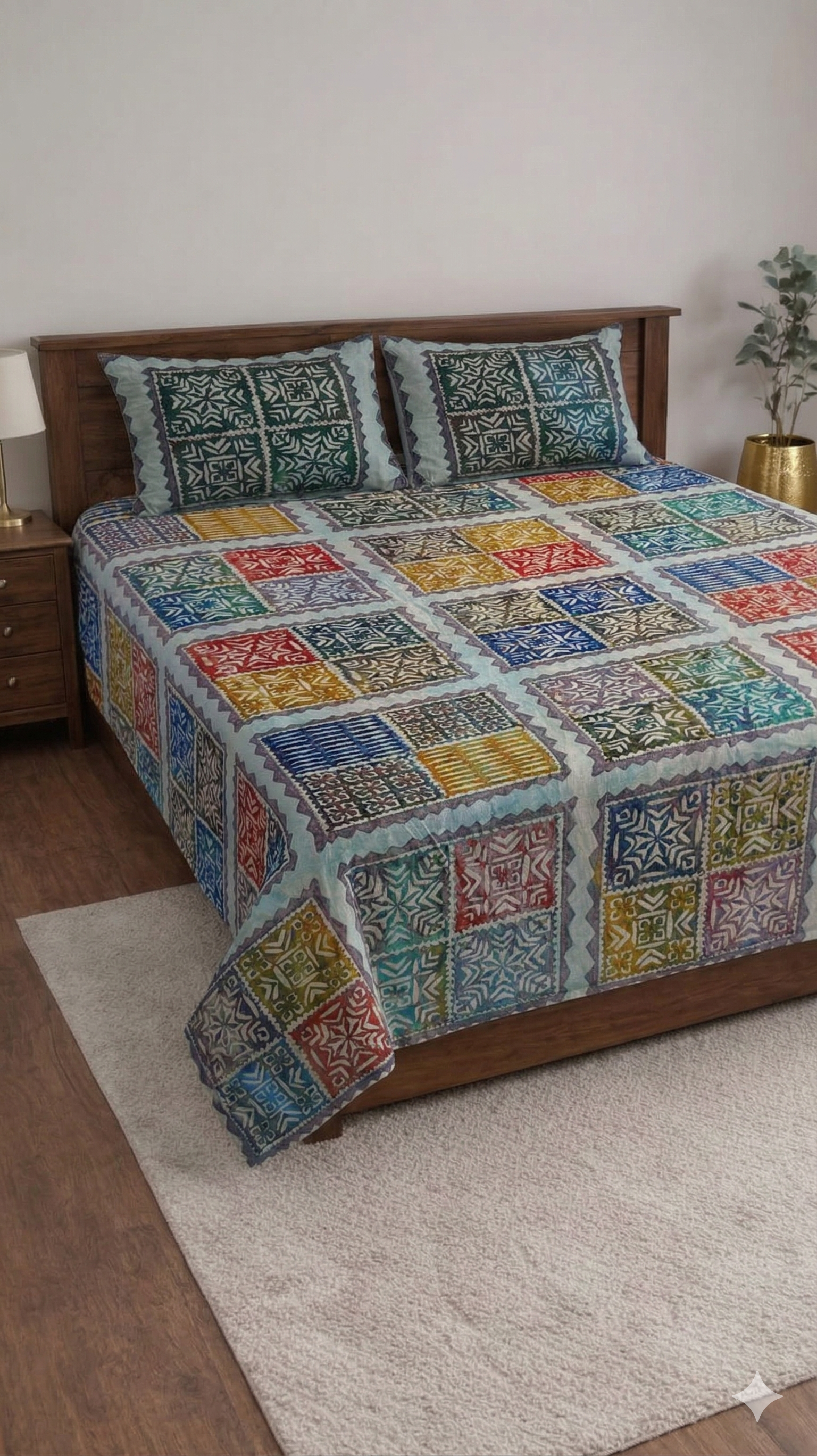 Barmedi Printed Bedsheet set for Traditional look