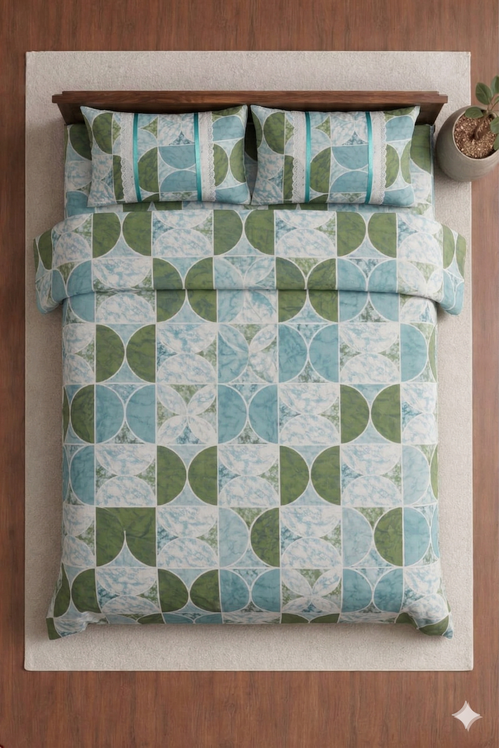 Anokhi Premium Green Bedding Set