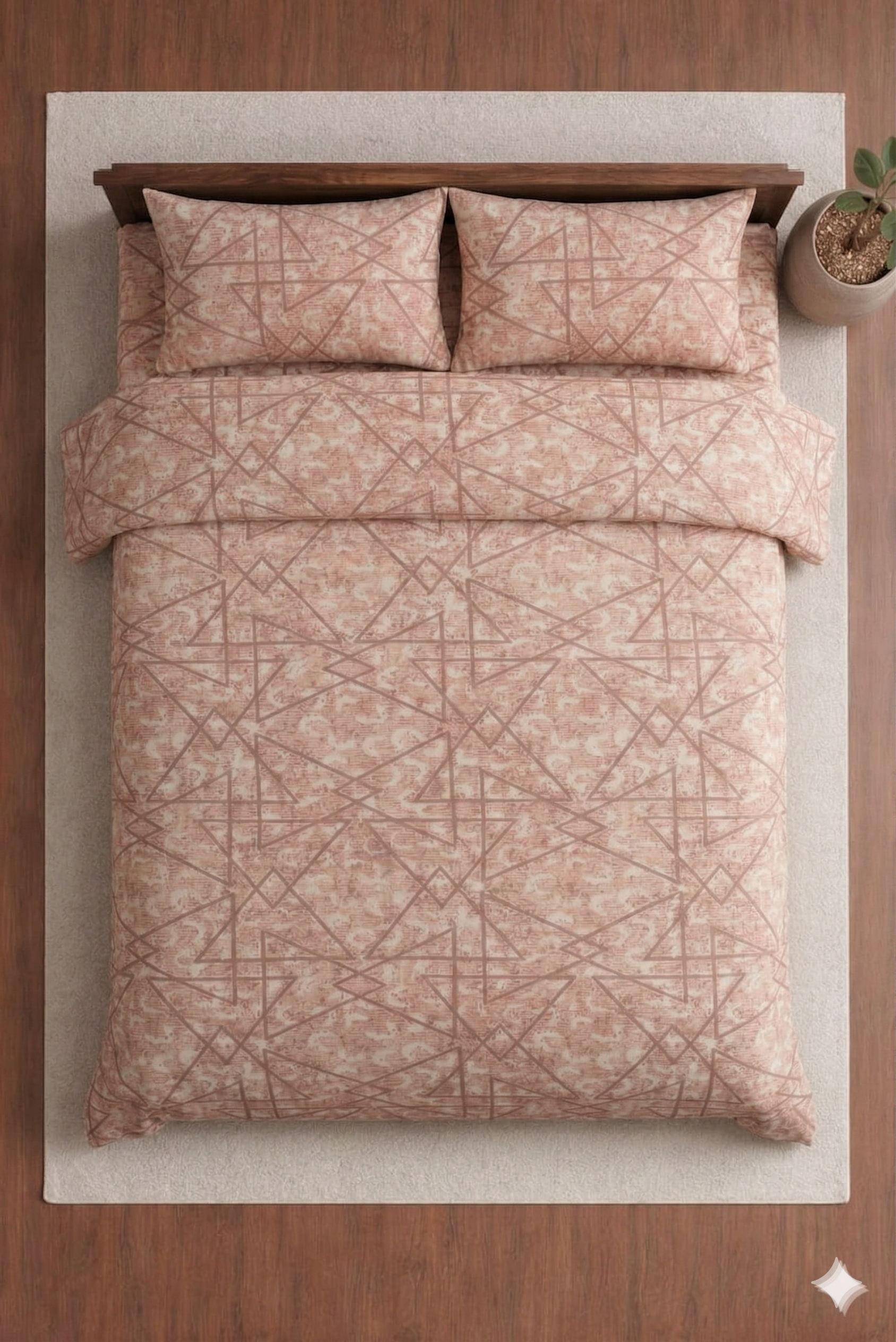 Crown Designer Bedsheet Set for daily Elegant vibes