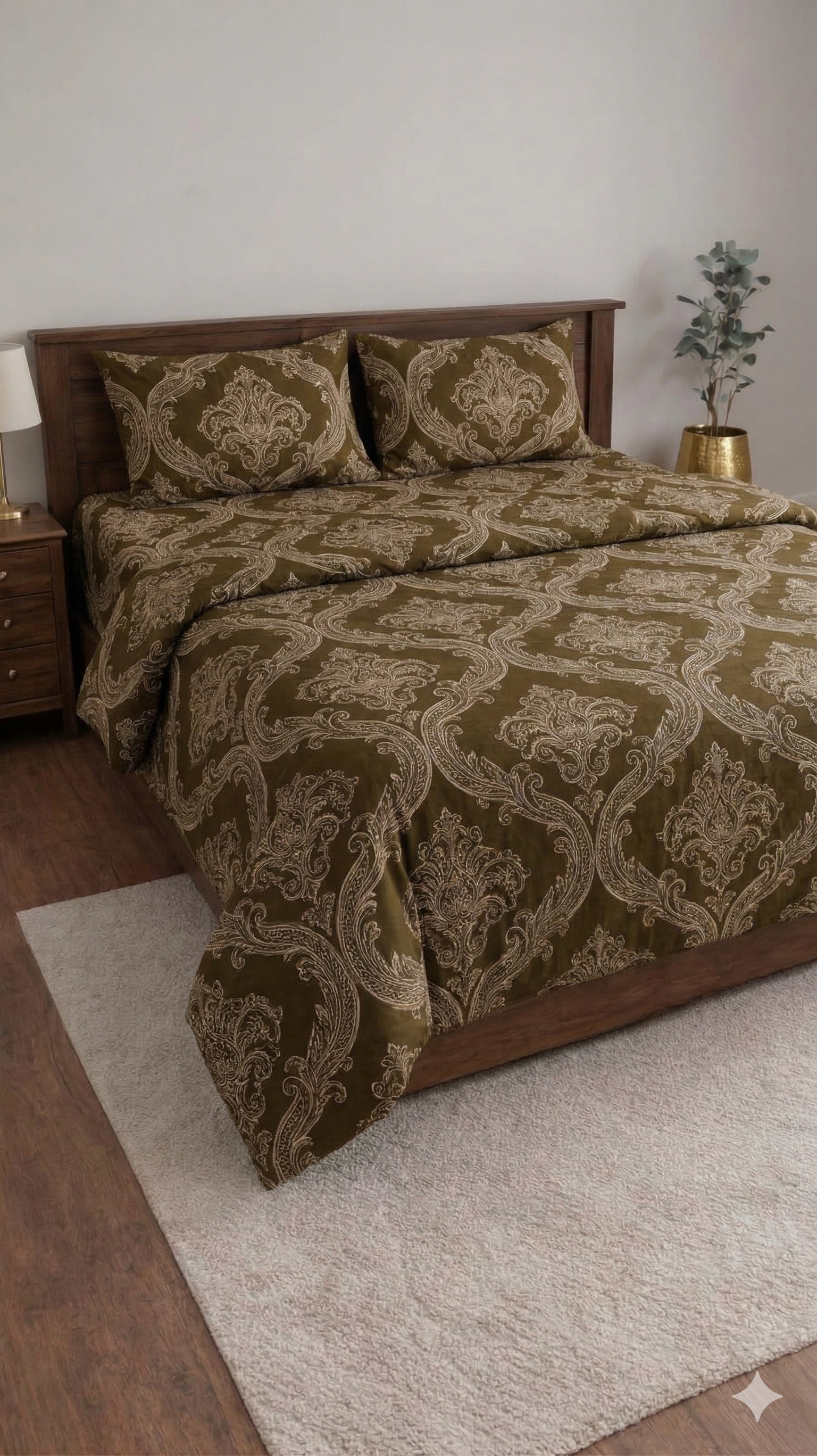 Blue Berry Premium Designer Bedsheet Set