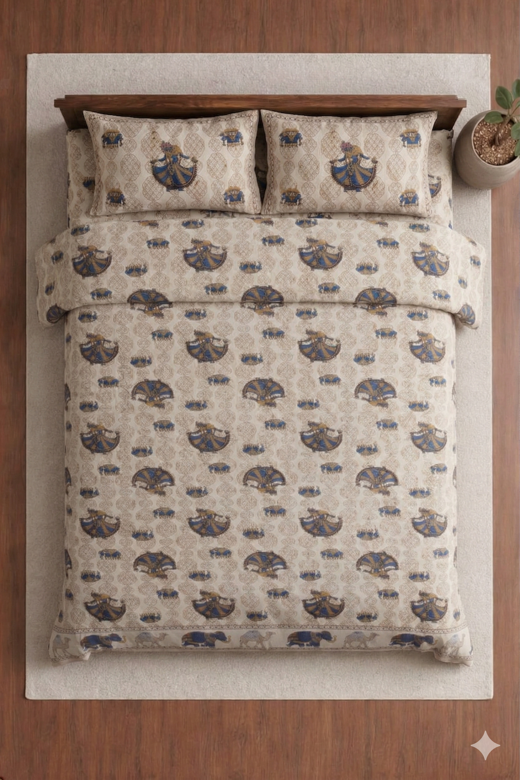 Jhankar Designer printed Bedsheet Set