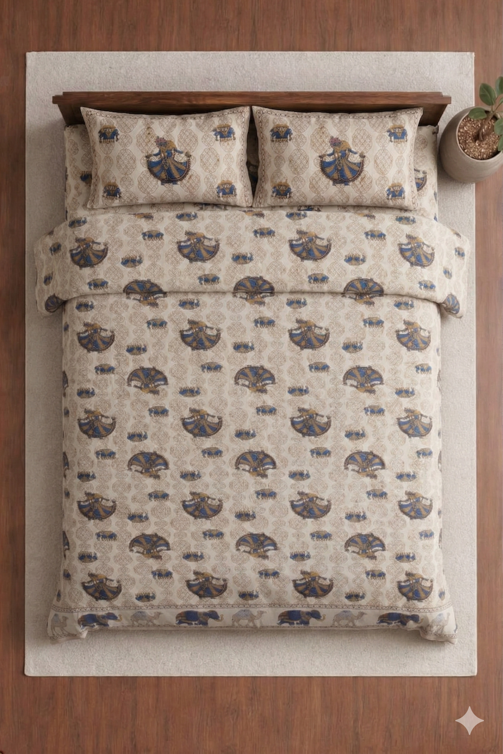 Jhankar Designer printed Bedsheet Set
