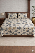 Palmora Floral Printed Designer Bedsheet Set
