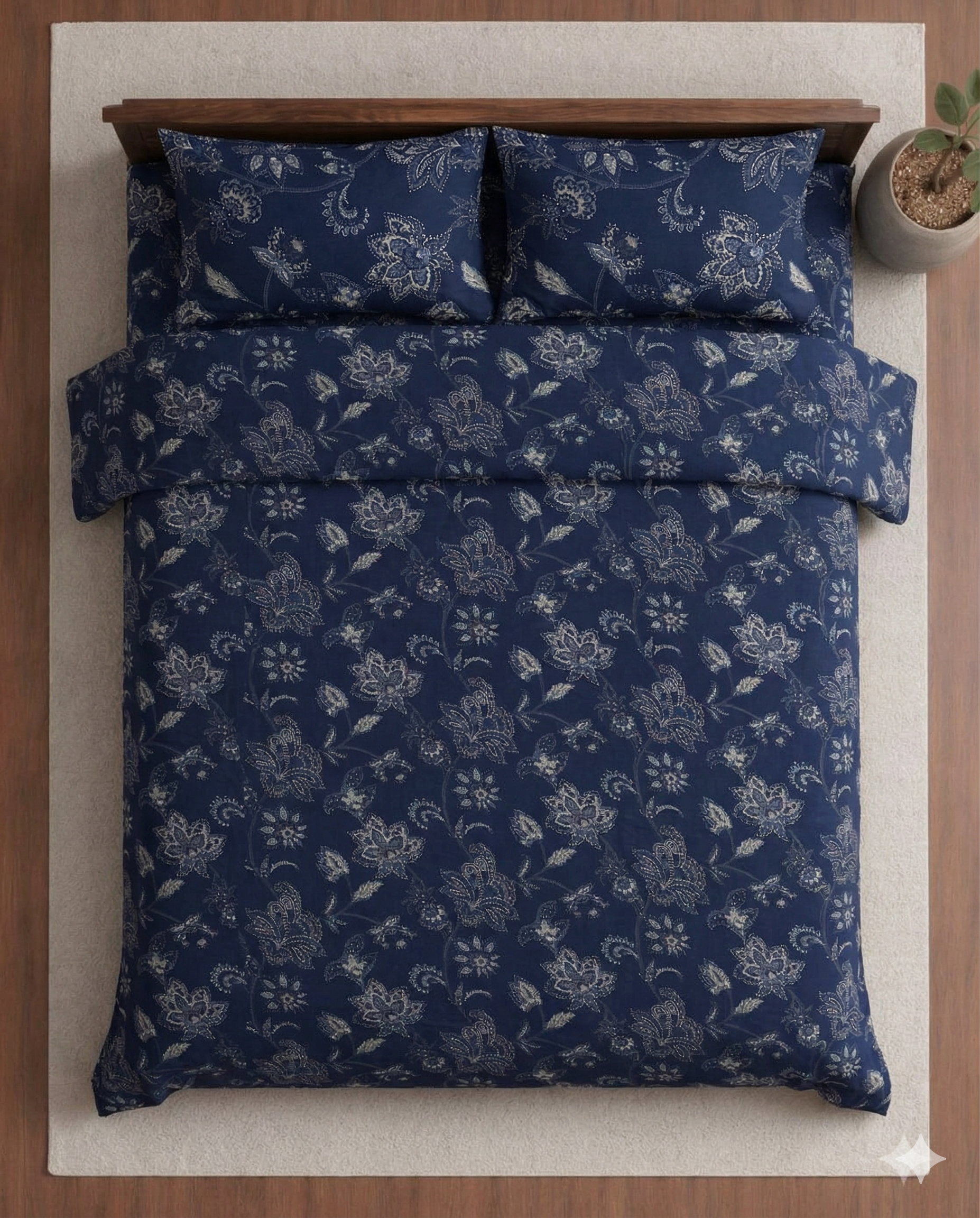 Italian Meenakari Designed Bedsheet set