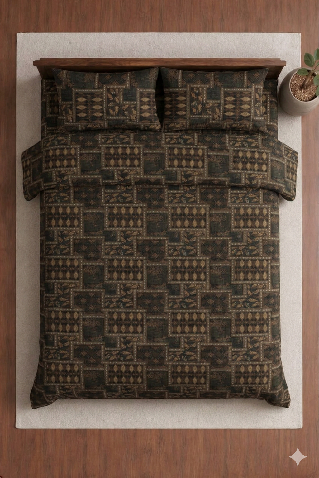 Italian Meenakari Designed Bedsheet set