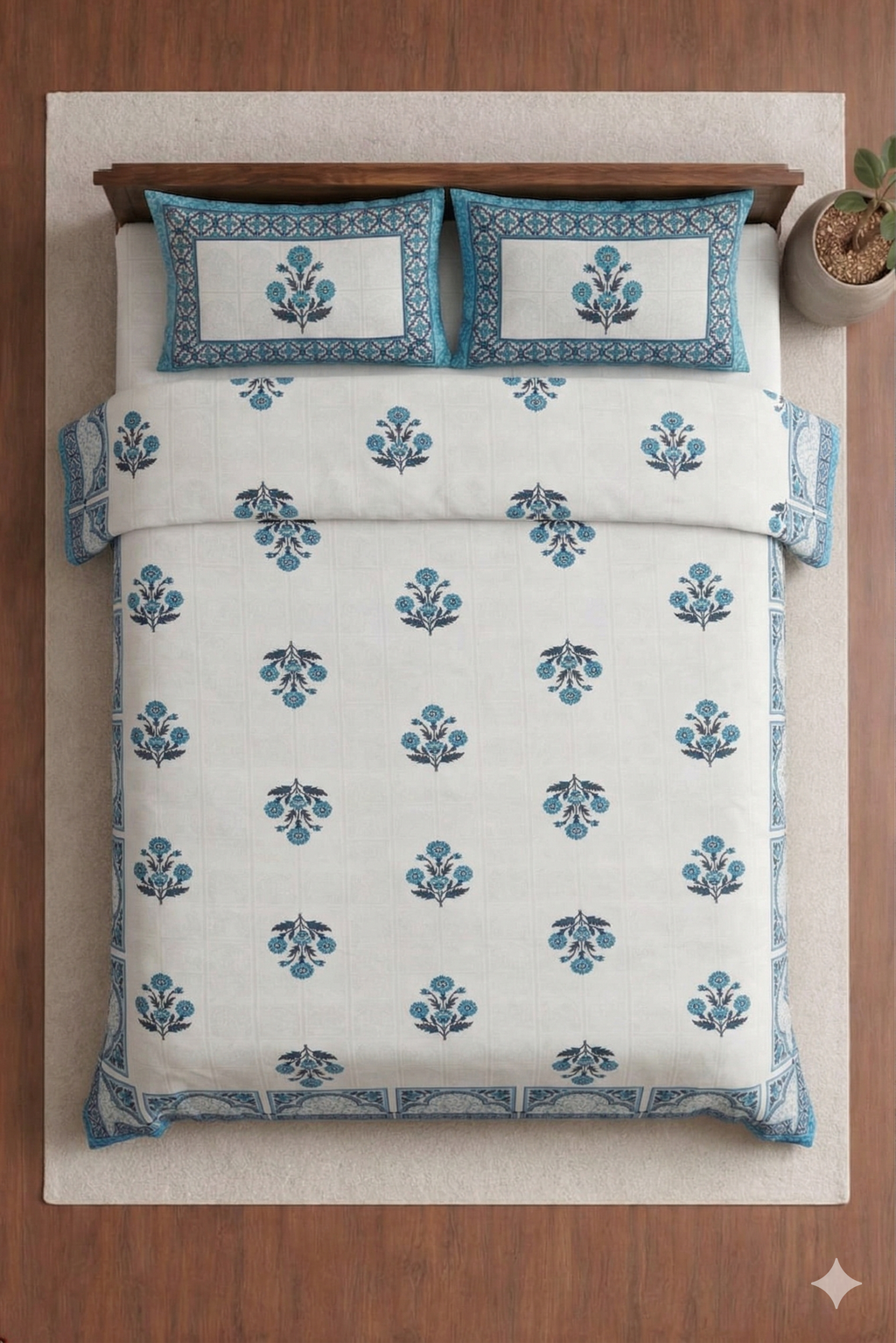 Jhankar-Designer Soft printed Bedsheet
