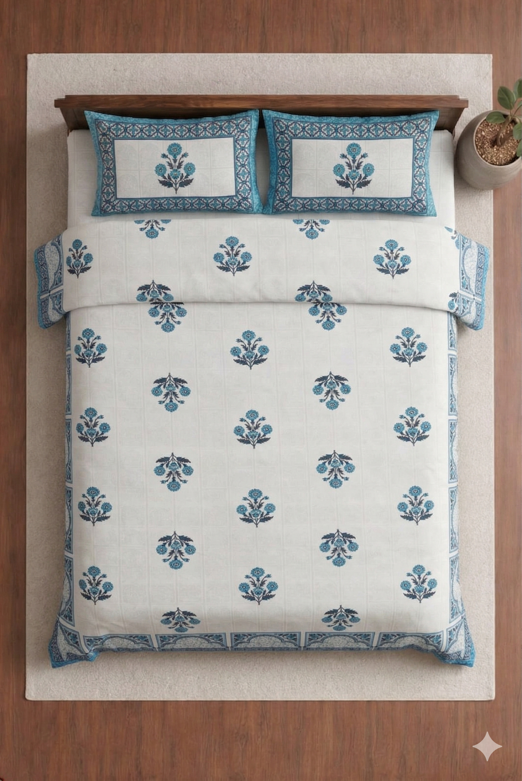 Jhankar-Designer Soft printed Bedsheet