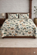 Palmora Floral Printed Designer Bedsheet Set