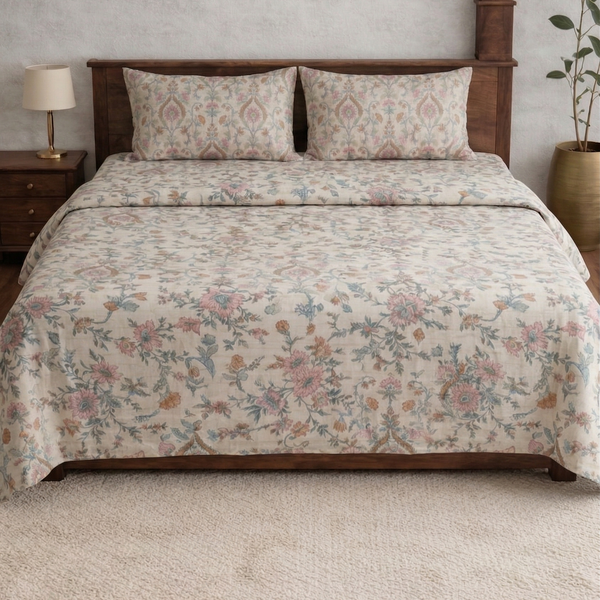 Elegant Designer Diwan Bedsheet Set
