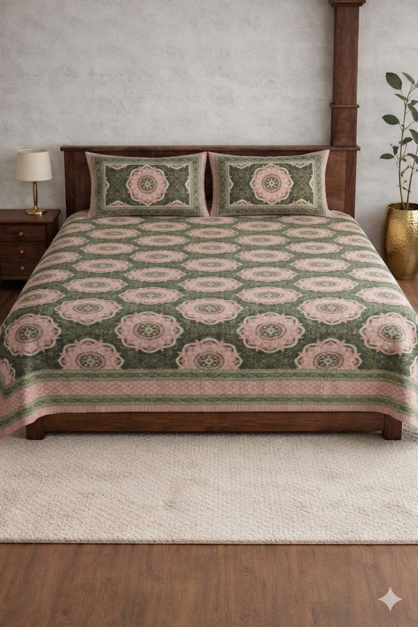 Designer Soft Printed Double Bedsheet