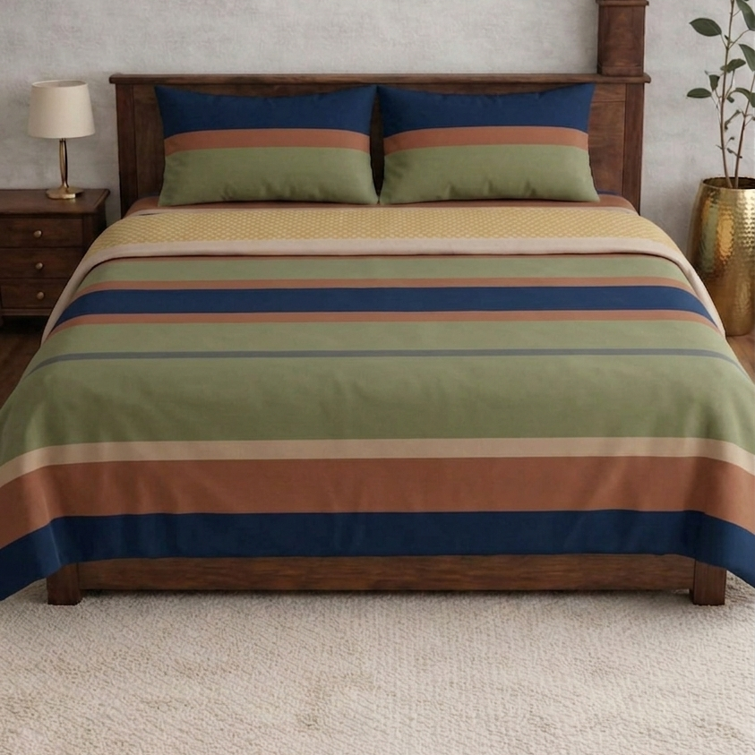 White Pearl Designer Bedsheet Set