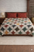 Chunari Print Barmedi Printed Bedsheet set for Traditional look
